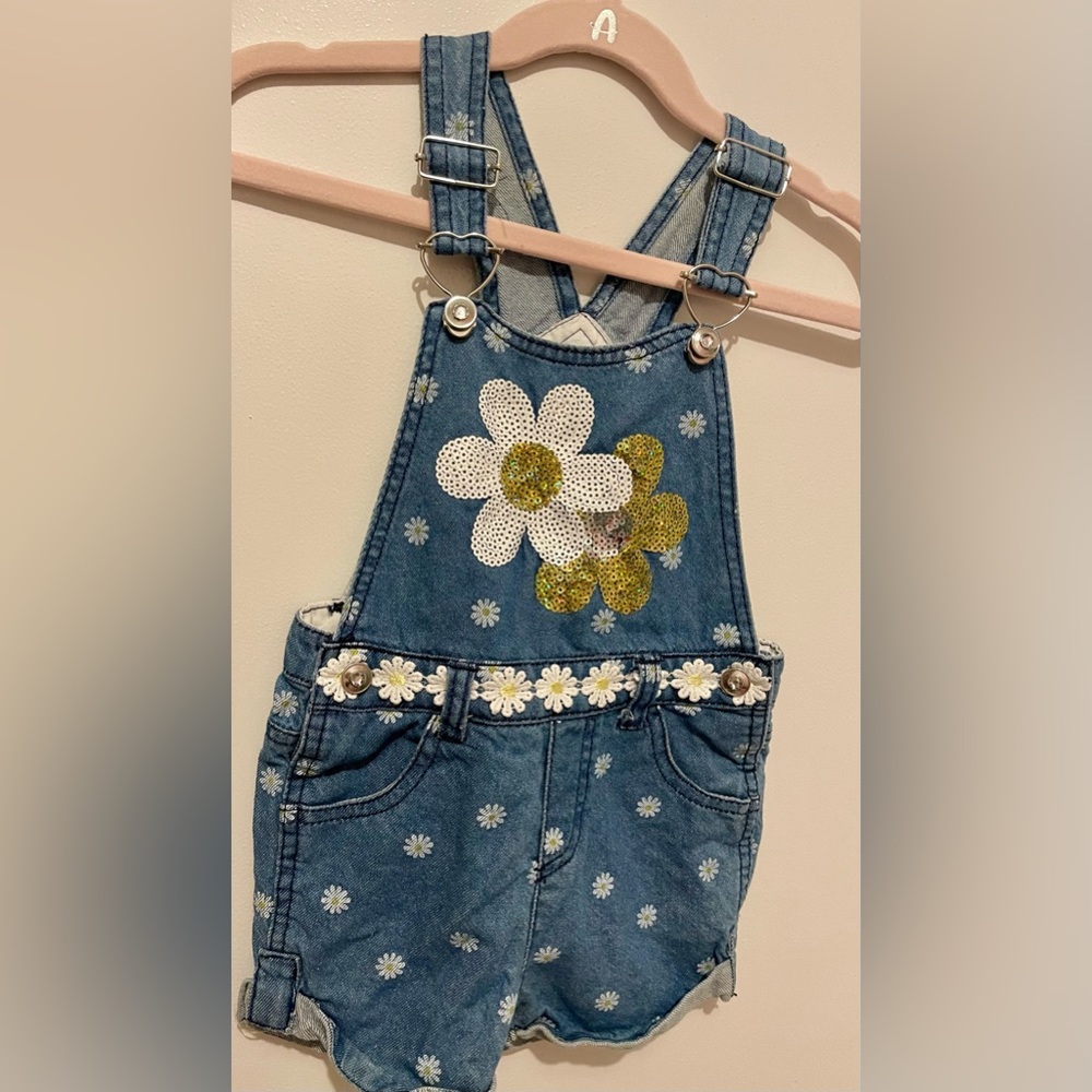 Toddler jumper Daisy flower| short overall